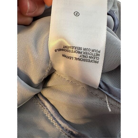 Blanc Noir Baby Blue Suede Athletic Jacket- size M - Picture 9 of 11